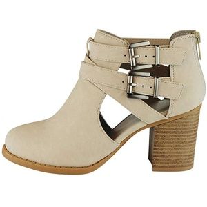 NWT A Rider Girl Closed Toe Crisscross Ankle Back Zip Bootie, 5.5